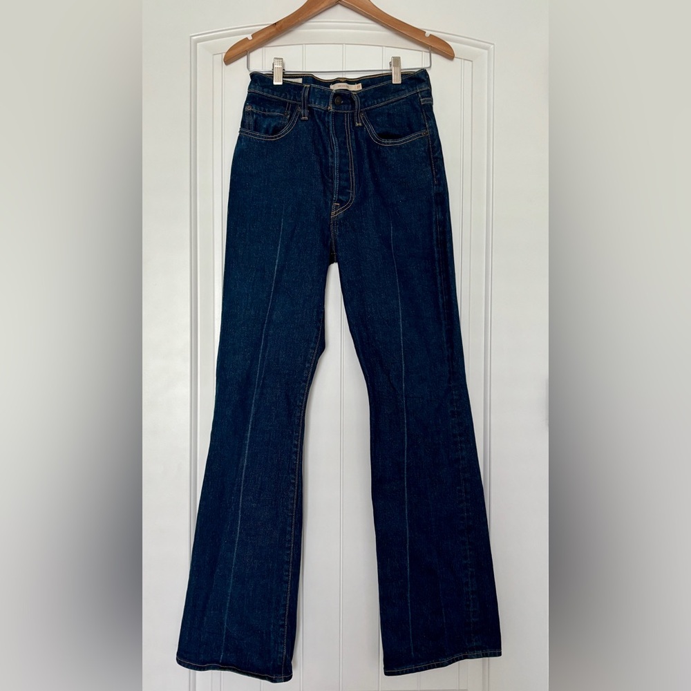 Levi’s Premium Ribcage Boot Jeans – Dark Wash, Size 27 Like New